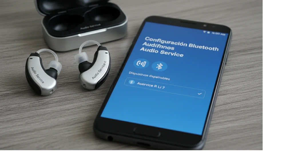 Configuración Bluettoth audífonos Audio service