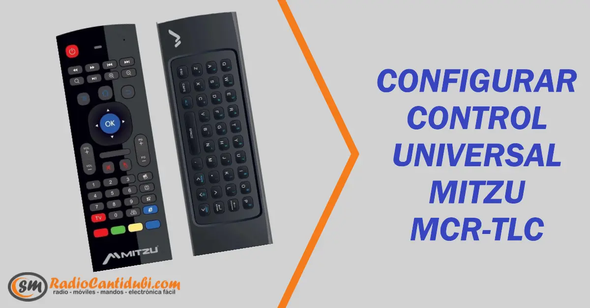 Configurar control universal Mitzu MCR-TLC