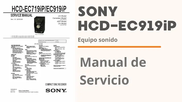 HCD-EC919iP manual de servicio
