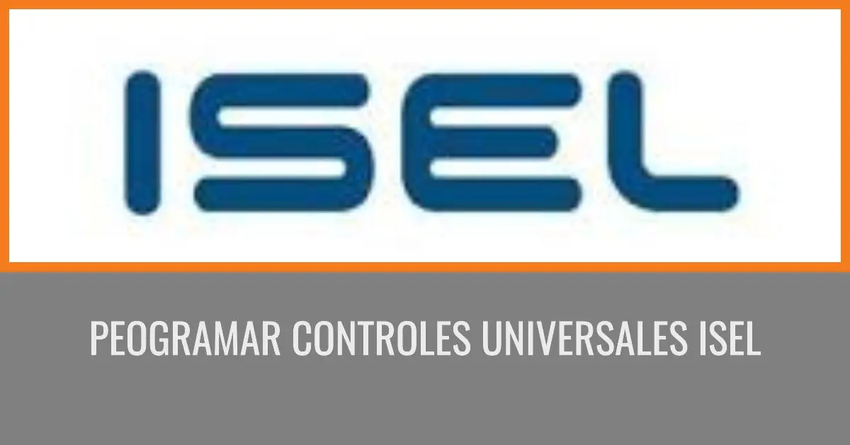 Programar control universal ISEL