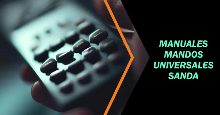 Manuales mandos universales Sanda