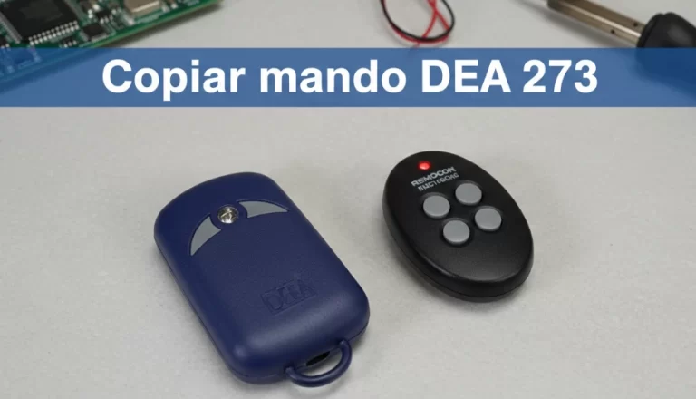 Copiar mando DEA 273 con Remocon